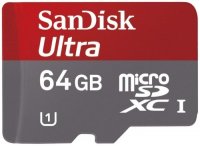 ����� ������ SANDISK Ultra MicroSDXC 64GB UHS-I