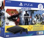 Игровая приставка PlayStation 4 slim 500Gb + God of War + Horizon Zero Dawn + Uncharted 4 + подписка PS Plus 3 месяца