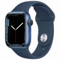 Смарт-часы Apple Watch Series 7 GPS 41mm Blue Aluminium Case with Abyss Blue Sport Band (MKN13RU/A)