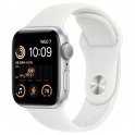 Смарт-часы Apple Watch SE GPS 44mm Silver Aluminium/White (MNK23)