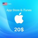 Пополнение электронного кошелька Apple App Store/iTunes 20$ (US)