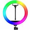 Кольцевая светодиодная лампа RING-LIGHT RGB LED, без штатива, 46 см