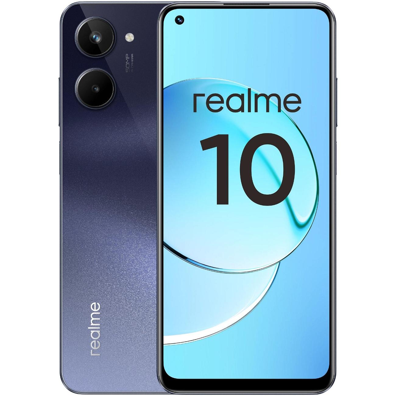 Смартфон Realme 10 8/256GB Black - купить смартфон Реалми 10 8/256GB Black,  цены в интернет-магазине Эльдорадо в Москве, доставка по РФ