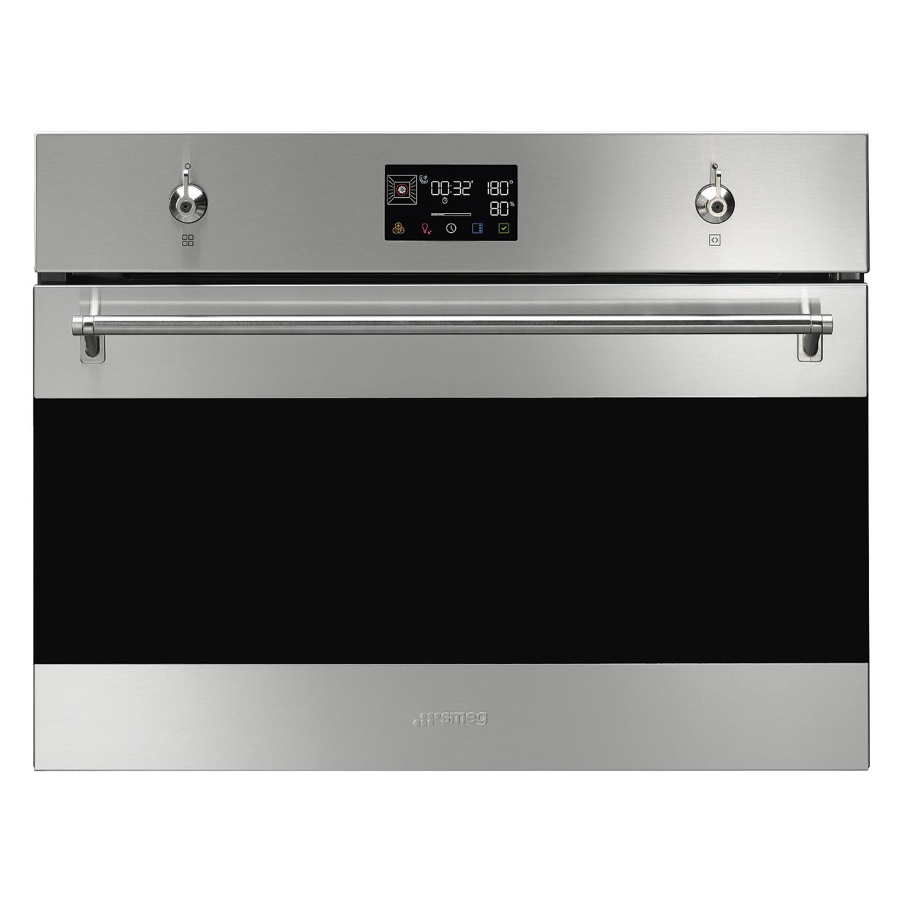 Встроенный духовка 45см. Духовой шкаф Smeg sf4303wmcx. Микроволновая печь встраиваемая Smeg sf4750mbs. Smeg духовка СВЧ. Духовка компактная встраиваемая.