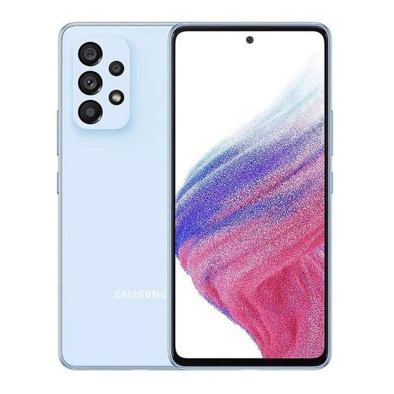 Смартфон Samsung Galaxy A53 5G 6+128GB Blue (SM-A536E) - купить смартфон  Самсунг Galaxy A53 5G 6+128GB Blue (SM-A536E), цены в интернет-магазине  Эльдорадо в Москве, доставка по РФ