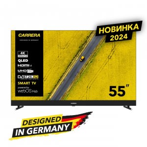Ultra HD (4K) QLED телевизор 55" Carrera №554 с саундбаром купить в Москве в интернет-магазине Эльдорадо