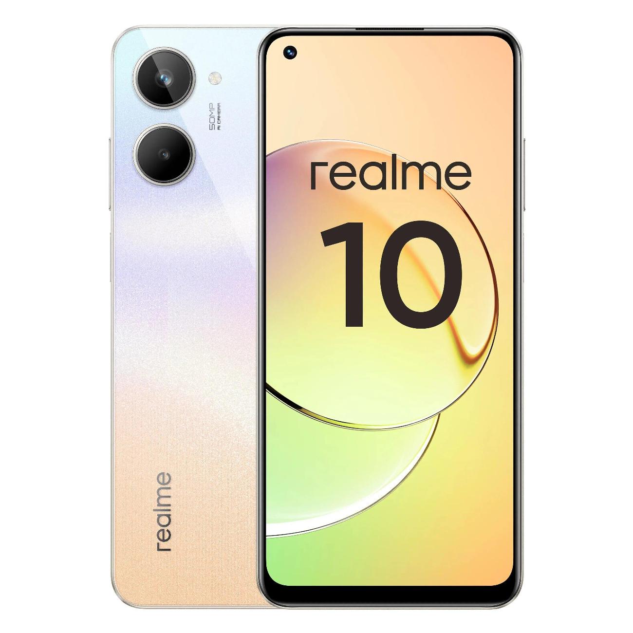 Смартфон Realme 10 8/128GB White - купить смартфон Реалми 10 8/128GB White,  цены в интернет-магазине Эльдорадо в Москве, доставка по РФ