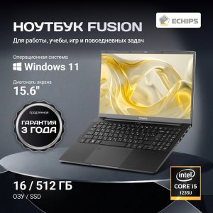 НоутбукECHIPS15.6"Fusioni51235URAM16/512GBIPSFullHDW11H