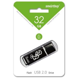 USBфлешкаSmartbuyGlossy32GBUSB2.0Black