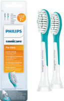 фото Насадка для зубной щетки sonicare hx6042/33 kids, бережное очищение для детей 7+, 2 шт philips