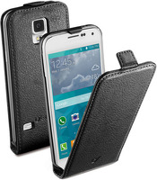 фото Чехол flap essential для samsung galaxy s5 mini, черный (flapessgals5mink) cellular-line