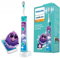 фото Электрическая зубная щетка sonicare for kids hx6322/04, для детей, с мобильным приложением philips