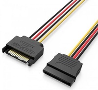 фото Кабель питания sata 15 pin m/sata 15 pin f, 0,3 м (kdaby) vention