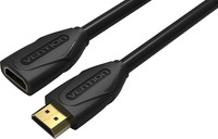 фото Hdmi-кабель high speed v1.4 with ethernet 19f/19m, 5 м, black edition (vaa-b06-b500) vention