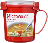 фото Кружка суповая microwave soup mag, 656 мл red (1107) sistema