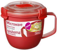 фото Кружка суповая microwave soup mag, 565 мл red (1142) sistema