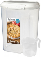 фото Контейнер с мерным стаканом bake-it, 3,25 л white (1250) sistema