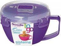 фото Кружка для лапши to-go noodle bowl, 940 мл violet (21109) sistema