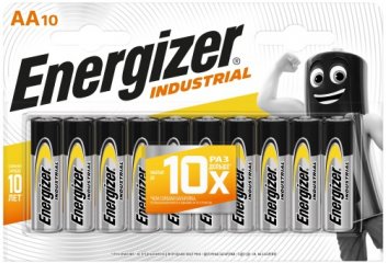  Батарейки Energizer Industrial AA-LR6, 10 шт. (E301424500)