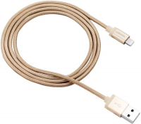 фото Кабель lightning-usb 2.0 mfi 1 м, gold (cns-mfic3go) canyon