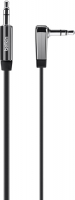 фото Кабель аудио jack3.5/jack3.5 угловой, 0,9 м black (av10128cw03-blk) belkin