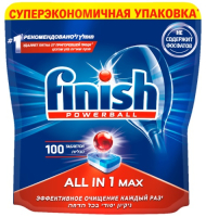 фото Таблетки для посудомоечных машин all in 1 max, 100 шт finish