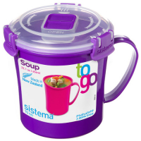 фото Кружка суповая to-go soup mug 656 мл violet (21107) sistema