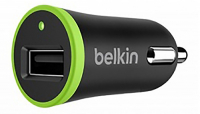 фото Автомобильное зарядное устройство universal car charger 1xusb 2,1а + кабель usb type-c 1,8 м black (f7u002bt06-blk) belkin