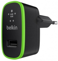 фото Сетевое зарядное устройство universal home charger 1xusb 2,1a + кабель usb type-c 1,8 м black (f7u001vf06-blk) belkin