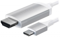 фото Кабель aluminium usb type-c - hdmi v1.4 silver 1,8 м (st-chdmis) satechi