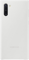 фото Чехол leather cover для note 10 white (ef-vn970lwegru) samsung