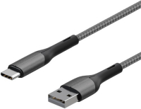 фото Кабель type-c/usb2.0, 0,2 м, dark grey (is-dc-tpcusnysg-020b210) interstep