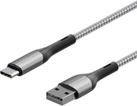 фото Кабель type-c/usb2.0, 0,6 м, silver (is-dc-tpcusnysl-060b210) interstep