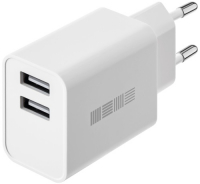 фото Сетевое зарядное устройство new rt: 2xusb 2.4a white (is-tc-2usbwh12w-000b210) interstep