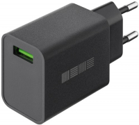 фото Сетевое зарядное устройство new rt: 1xusb (18w) 2.4a quickcharge 3.0 black (is-tc-1usqcbk18-000b210) interstep