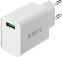 фото Сетевое зарядное устройство new rt: 1xusb (18w) 2.4a quickcharge 3.0 white (is-tc-1usqcwh18-000b210) interstep