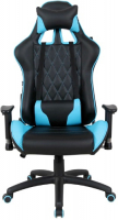 фото Кресло gt master gm-110 black/light blue (531928) brabix