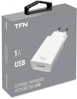 фото Сетевое зарядное устройство usb 1a white (tfn-wc1u1awh)