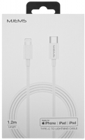 фото Кабель m1 usb-c/lightning mfi white (ут000019996) usams