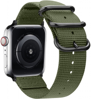 фото Ремешок canvas band для apple watch 42/44мм, милитари (tfn-wa-awcb44c03)