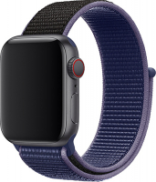 фото Ремешок nylon band для apple watch 38/40мм, темно-синий (tfn-wa-awnb40c52)