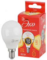 фото Светодиодная лампа eco led p45-10w-827-e14 era