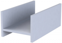 фото Подставка под системный блок "бюджет", 27,2*50*20 см, серый (640645) сп-мебель