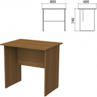 фото Письменный стол "бюджет", 80х60х74 см, орех (641153) сп-мебель