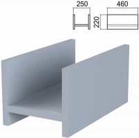 фото Подставка под ситсемный блок "арго", 25х46х22 см, серый (641602) программа-техно