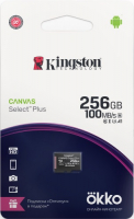 фото Карта памяти microsdxc canvas select plus 256gb + промо okko (sdcs2ok) kingston