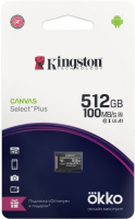 фото Карта памяти microsdxc canvas select plus 512gb + промо okko (sdcs2ok) kingston