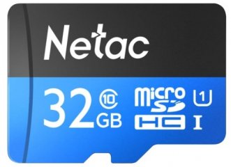  Карта памяти NETAC MicroSDHC P500 Standard 32GB (NT02P500STN-032G-S) 