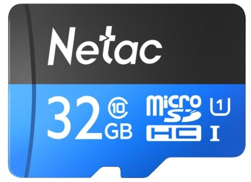  Карта памяти NETAC MicroSDHC P500 Standard 32GB (NT02P500STN-032G-S) 