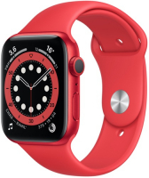 фото Смарт-часы watch s6 44mm product(red) aluminum case with product(red) sport band (m00m3ru/a) apple